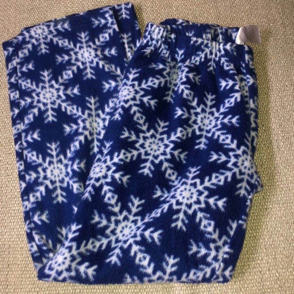 Fleece Snowflake Pajama Pants